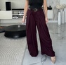 Arthur nadrág burgundi – Halszálka mintás női nadrág – Innova Fashion